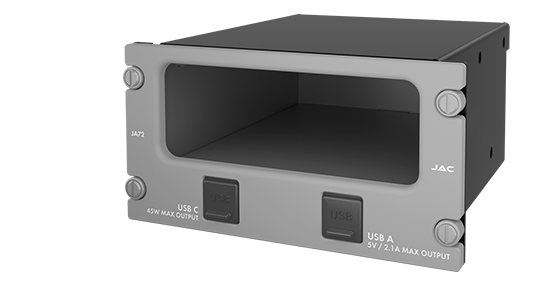 Glove Box with USB-A and USB-C Charger - 8 Dzus - Grey